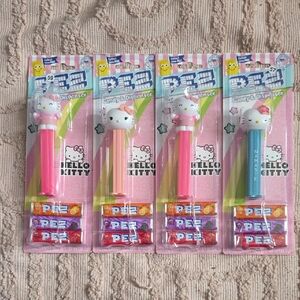 Hello Kitty And Friends PEZ Dispensers,  Set Of Four, New With 3 Candy Refills